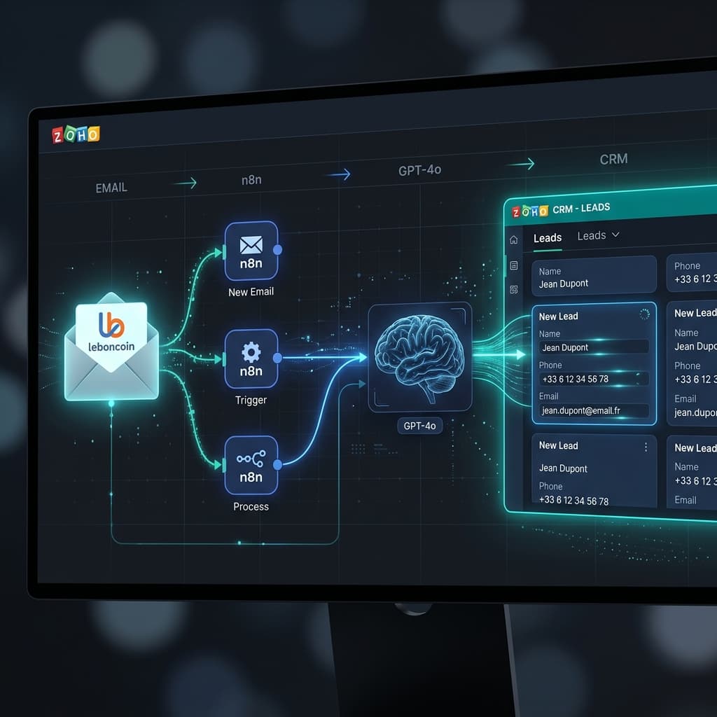 LeBonCoin → Zoho CRM Lead Automation